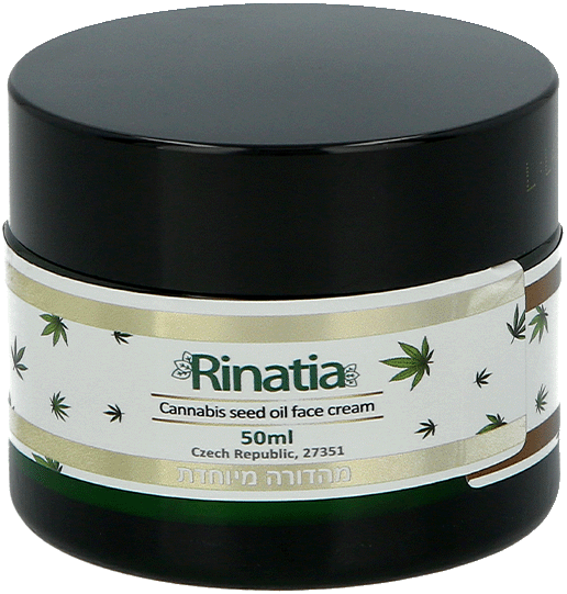 קרם פנים משמן זרעי קנאביס רינתיה - Rinatia Herbal Therapy
